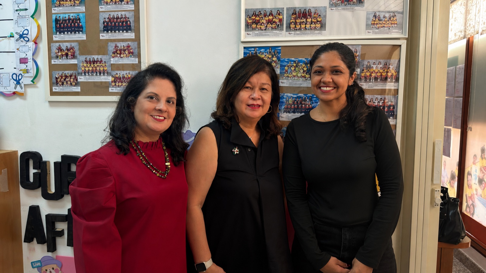 Ankita on a client visit at Little Sparks Montessori in Singapore